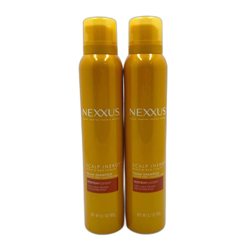 Nexxus Scalp Inergy Foam Protein Fusion Foam‎ Shampoo 6.7 OZ 2pk